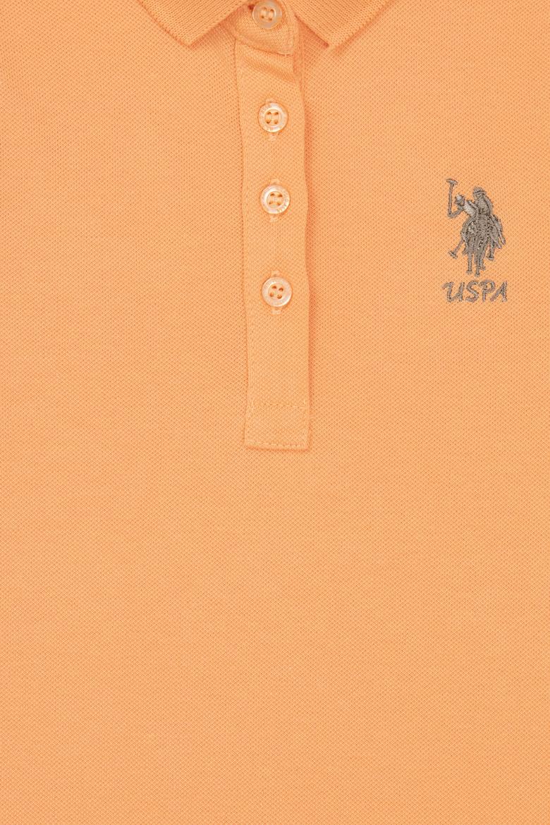 Kız Çocuk Turuncu Örme Elbise - 50252203049