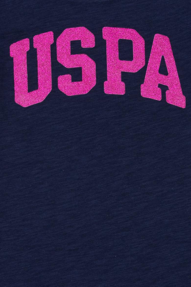 Kız Bebek Lacivert Bisiklet Yaka Basic Tişört - 50251998071