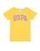 Kız Çocuk Açık Sarı Basic Bisiklet Yaka Tişört