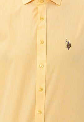 Erkek Açık Sarı Uzun Kollu Gömlek - 50247123036