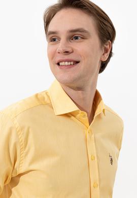 Erkek Açık Sarı Uzun Kollu Gömlek - 50247123036