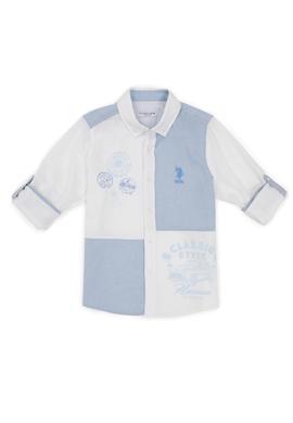 Erkek Çocuk Açık Mavi Uzun Kollu Gömlek - 50247897010