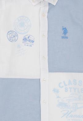 Erkek Çocuk Açık Mavi Uzun Kollu Gömlek - 50247897010