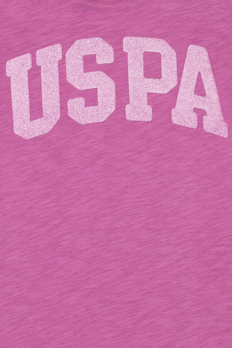 Kız Çocuk Menekşe Basic Bisiklet Yaka Tişört - 50246803155