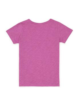 Kız Çocuk Menekşe Basic Bisiklet Yaka Tişört - 50246803155