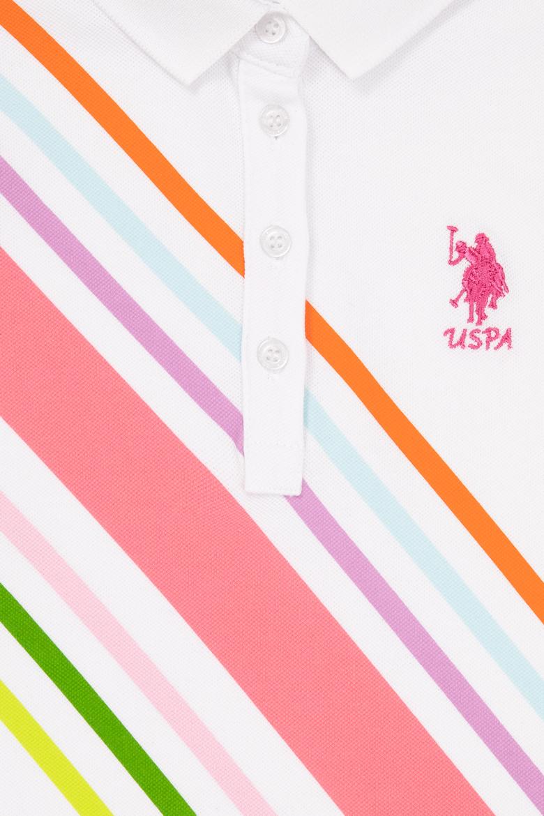 Kız Çocuk Beyaz Polo Yaka Tişört - 50251916011