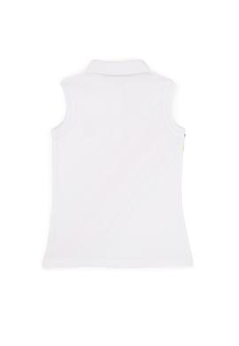 Kız Çocuk Beyaz Polo Yaka Tişört - 50251916011