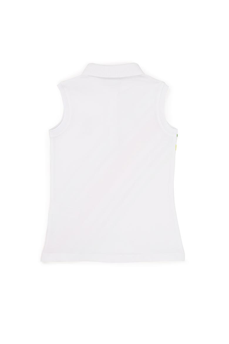 Kız Çocuk Beyaz Polo Yaka Tişört - 50251916011