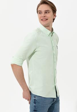 Erkek Mint Uzun Kollu Basic Gömlek - 50249490084