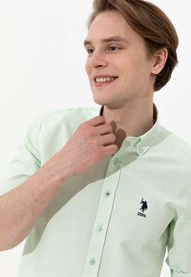 Erkek Mint Uzun Kollu Basic Gömlek - 50249490084