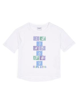 Kız Çocuk Beyaz Tişört - 50247672003