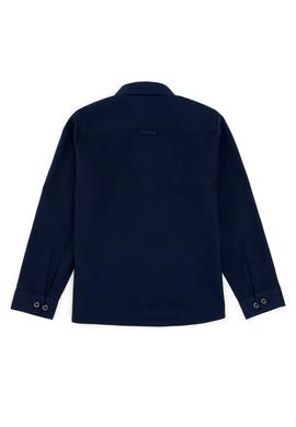 Erkek Çocuk Lacivert Uzun Kollu Basic Gömlek - 50247649014