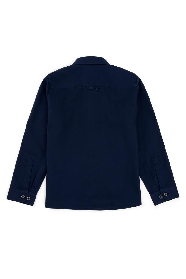 Erkek Çocuk Lacivert Uzun Kollu Basic Gömlek - 50247649014