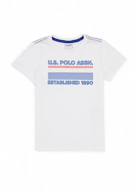 Çocuk Beyaz Bisiklet Yaka Tişört - 50249984016