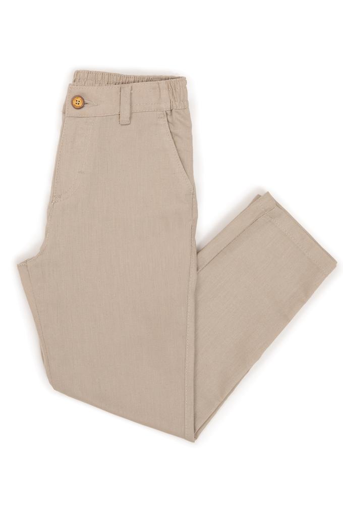 Erkek Çocuk Haki Kanvas Pantolon