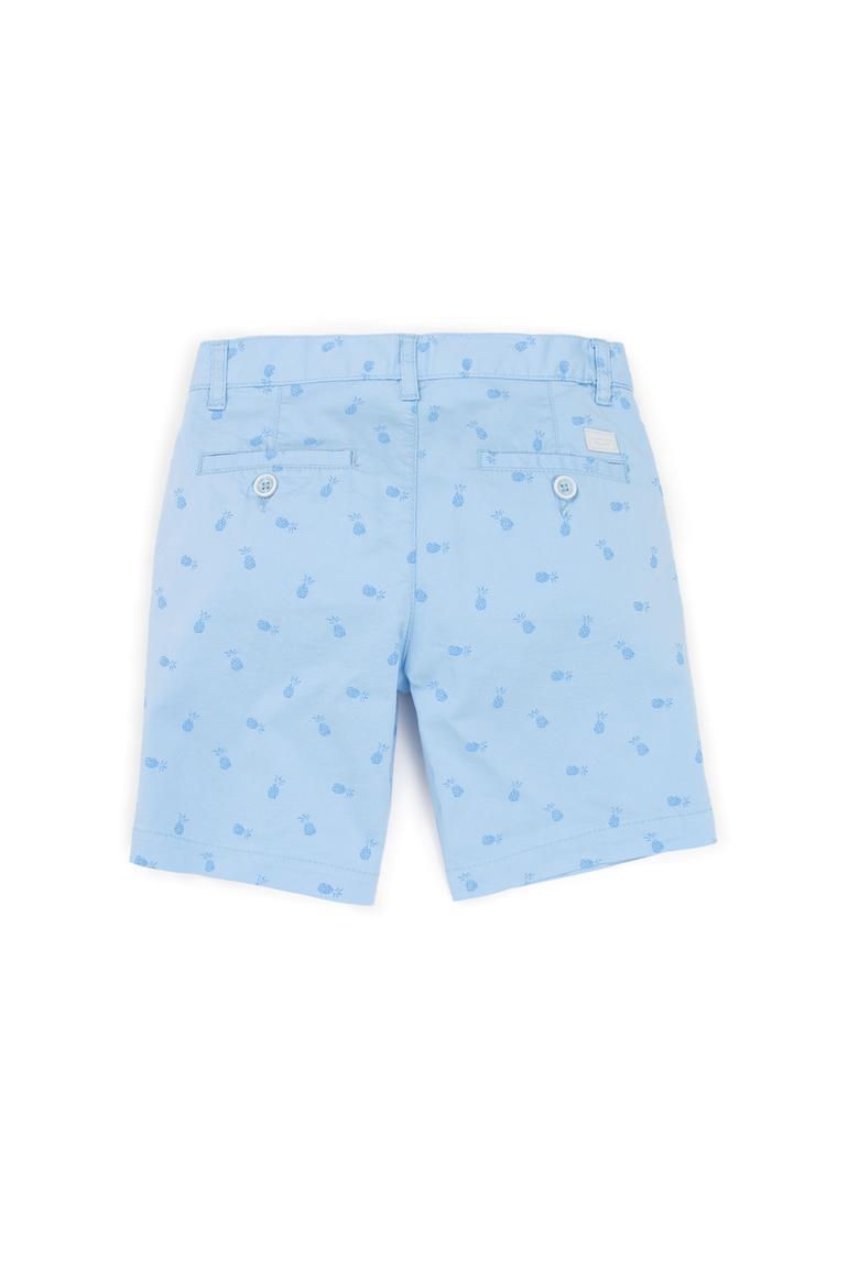 Erkek Çocuk Açık Mavi Dokuma Şort - 50246195011