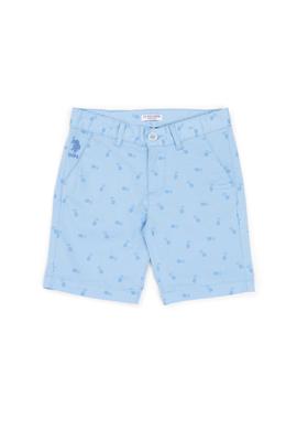 Erkek Çocuk Açık Mavi Dokuma Şort - 50246195011