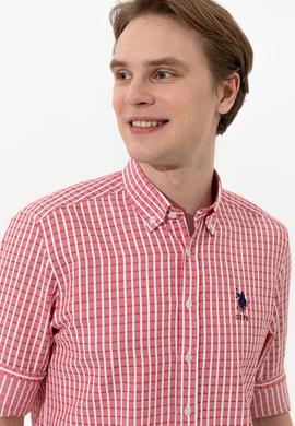 Erkek Kırmızı Uzun Kollu Gömlek - 50248122005