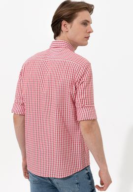 Erkek Kırmızı Uzun Kollu Gömlek - 50248122005