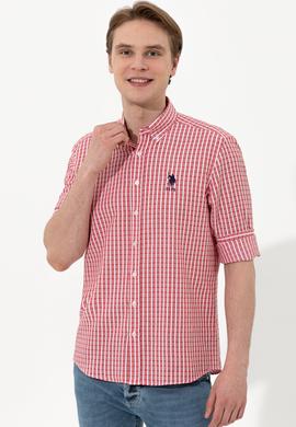 Erkek Kırmızı Uzun Kollu Gömlek - 50248122005