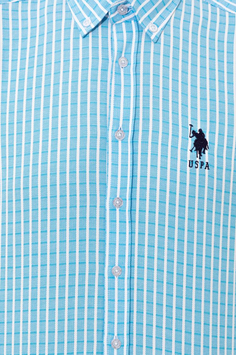 Erkek Turkuaz Uzun Kollu Gömlek - 50248122015