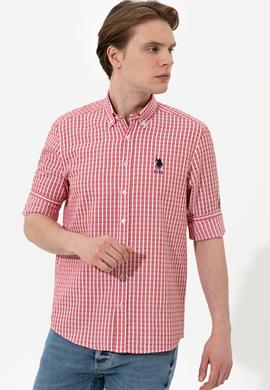 Erkek Kırmızı Uzun Kollu Gömlek - 50248122005