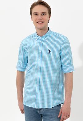 Erkek Turkuaz Uzun Kollu Gömlek - 50248122015