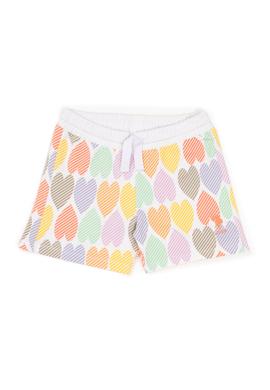 Çocuk Beyaz Örme Şort - 50247121004