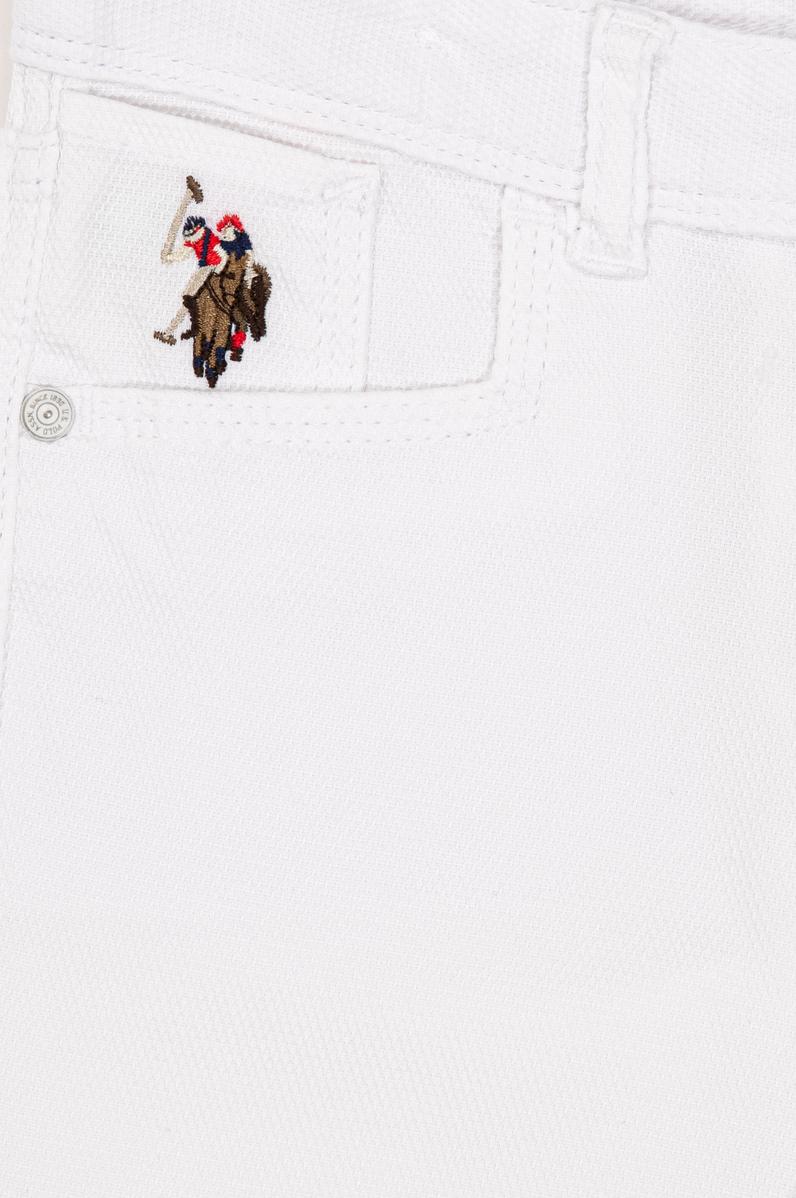 Erkek Çocuk Beyaz Kanvas Pantolon