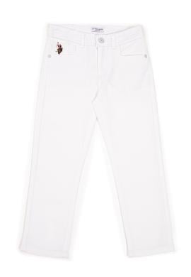 Erkek Çocuk Beyaz Kanvas Pantolon - 50249294017