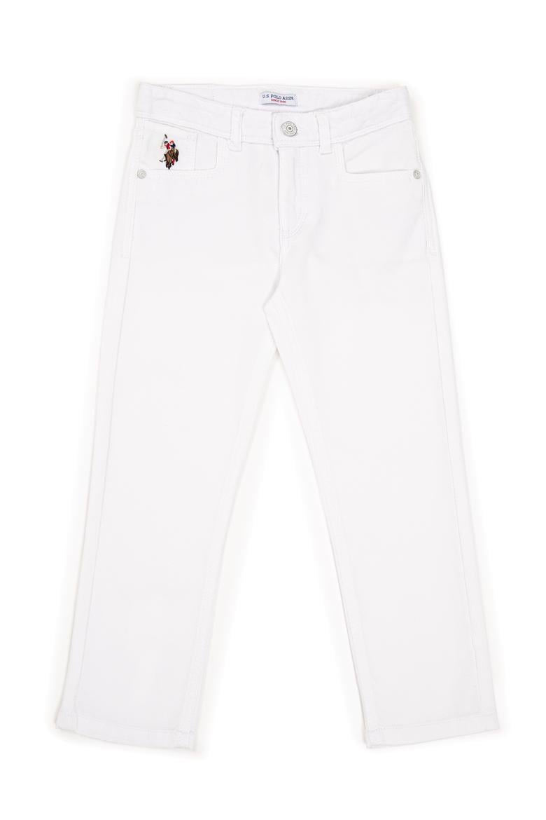 Erkek Çocuk Beyaz Kanvas Pantolon - 50249294017