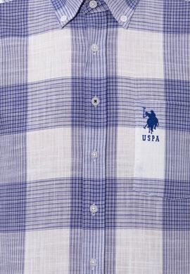 Erkek Mavi Kısa Kollu Gömlek - 50251765006