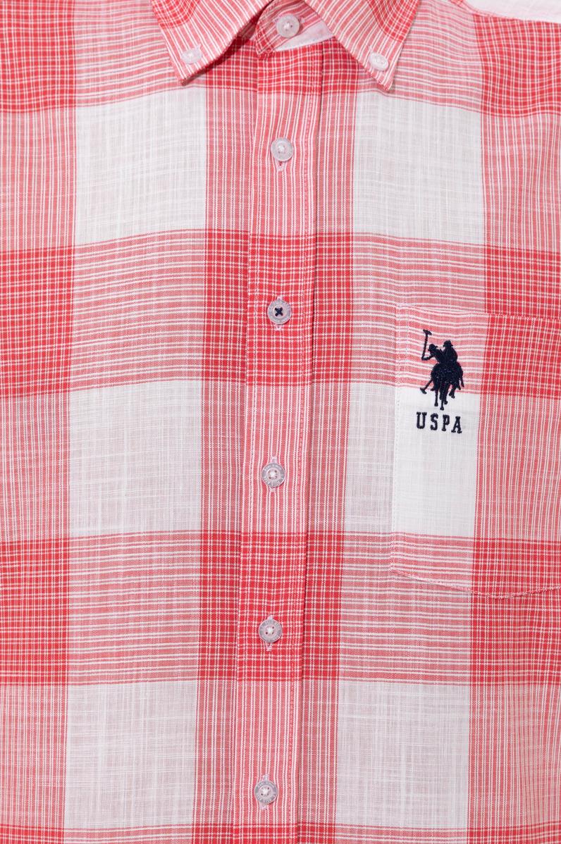 Erkek Kırmızı Kısa Kollu Gömlek