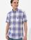 Erkek Mavi Kısa Kollu Gömlek