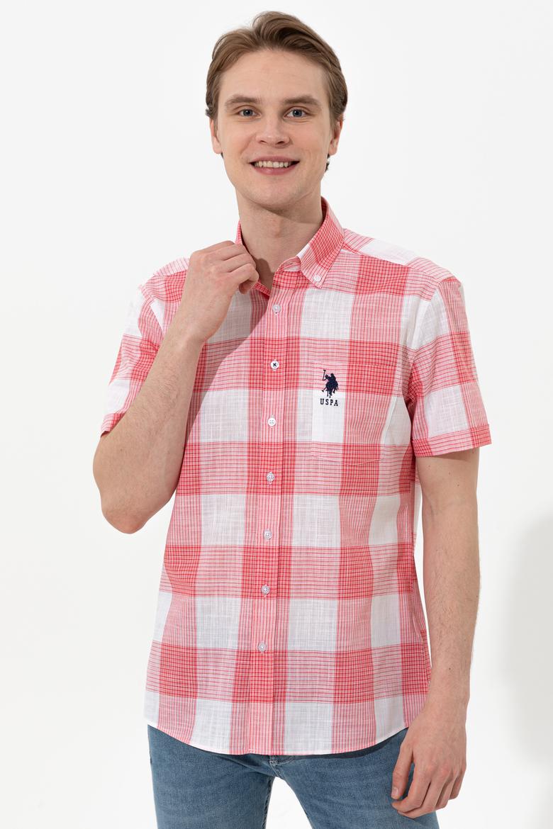 Erkek Kırmızı Kısa Kollu Gömlek - 50251765014