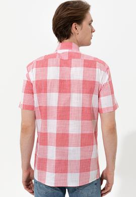 Erkek Kırmızı Kısa Kollu Gömlek - 50251765014