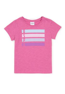 Kız Çocuk Pembe Basic Tişört - 50253146124