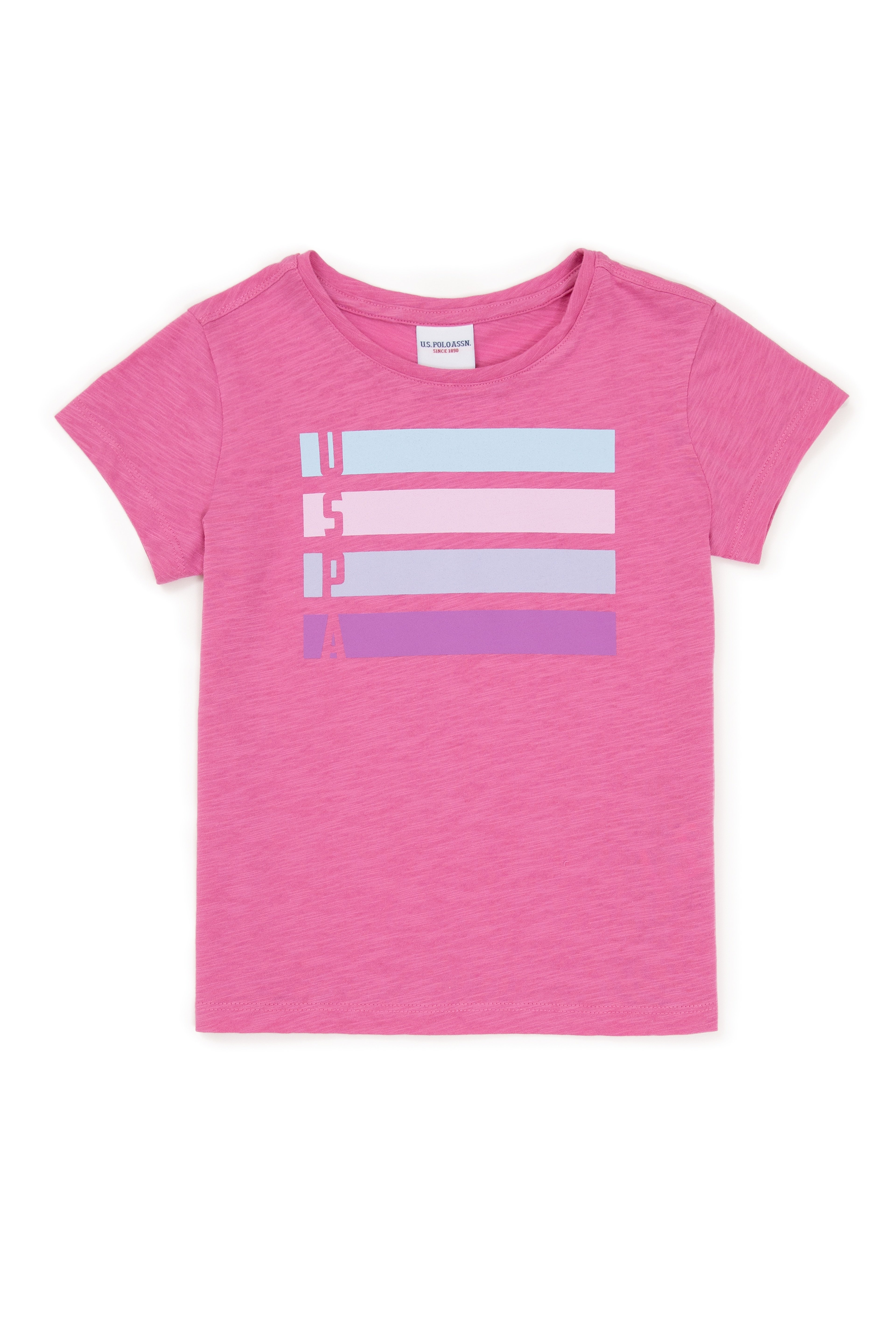 Kız Çocuk Pembe Basic Tişört - Image 1