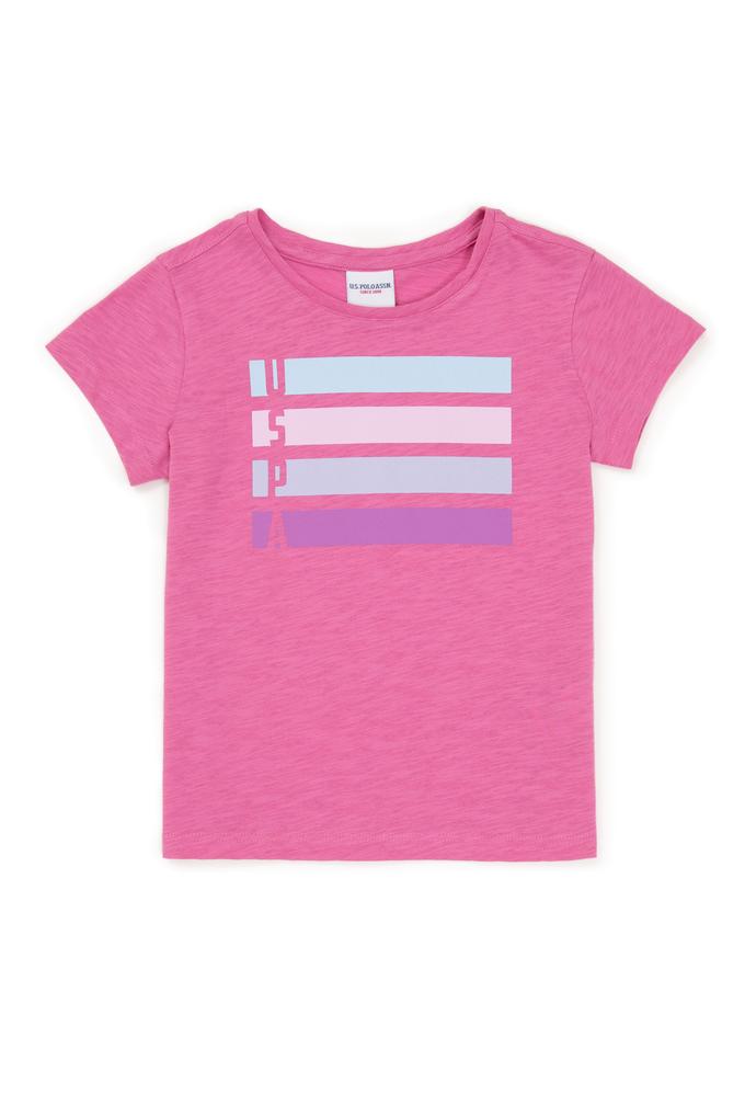 Kız Çocuk Pembe Basic Tişört