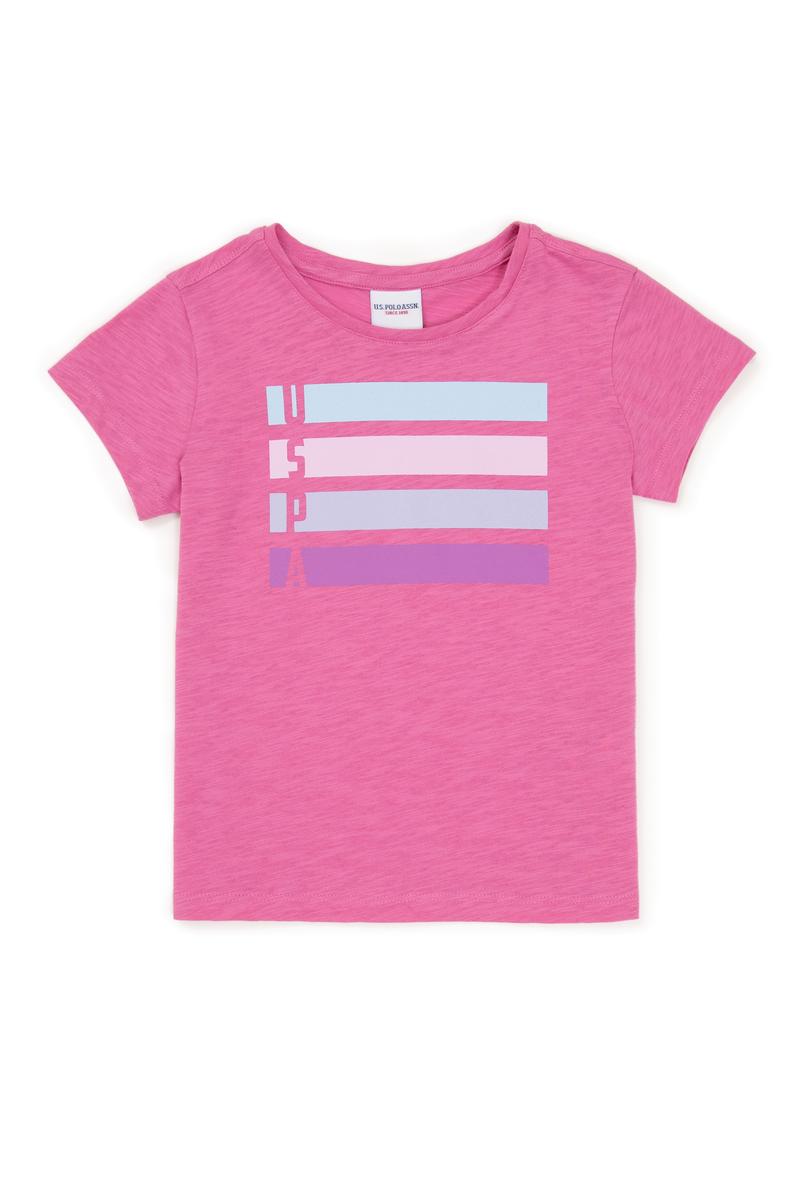 Kız Çocuk Pembe Basic Tişört