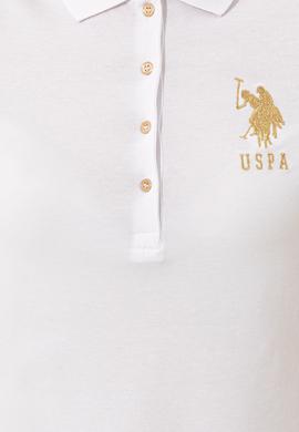 Kadın Beyaz Basic Polo Yaka Tişört - 50246278006