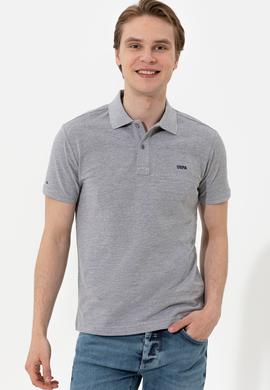 Erkek Gri Melanj Basic Tişört - 50251701079