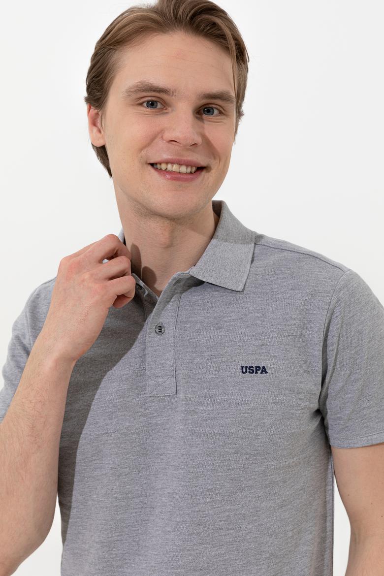 Erkek Gri Melanj Basic Tişört - 50251701079