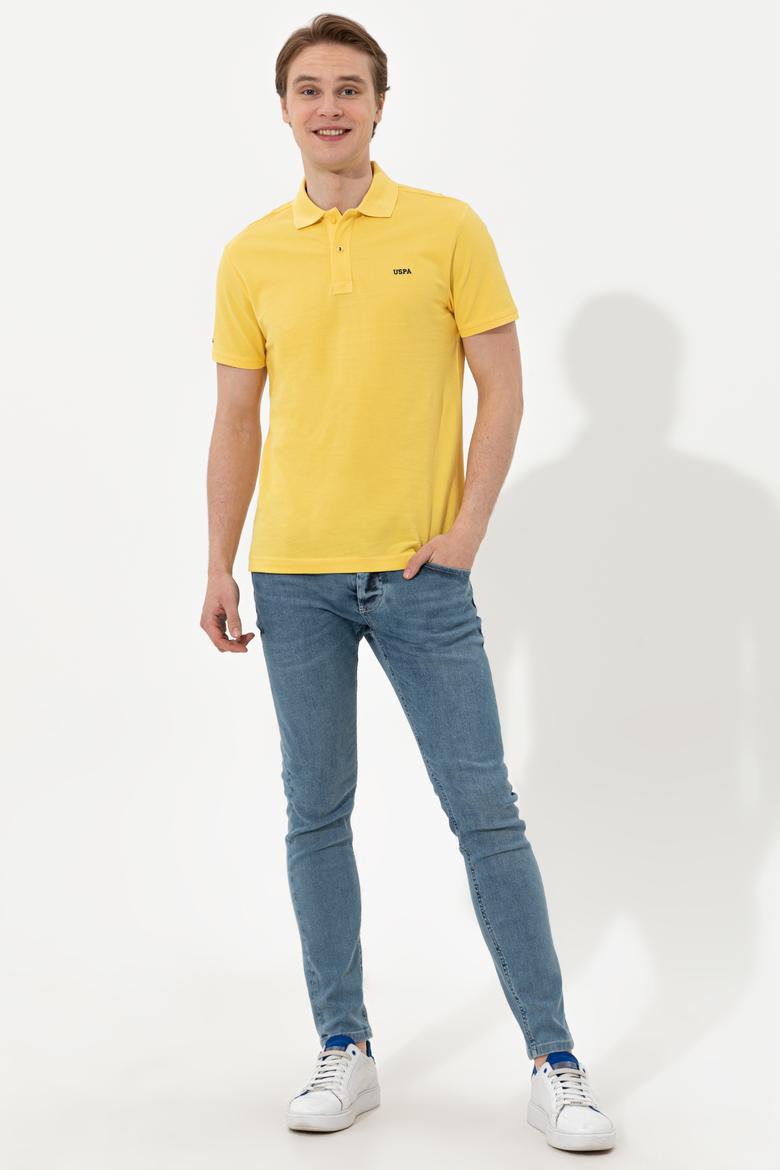 Erkek Açık Sarı Basic Tişört - 50251701254