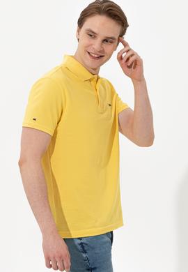 Erkek Açık Sarı Basic Tişört - 50251701254