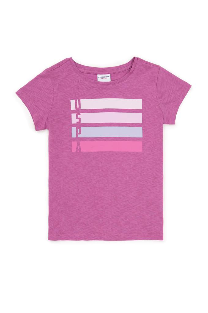 Kız Çocuk Menekşe Tişört Basic
