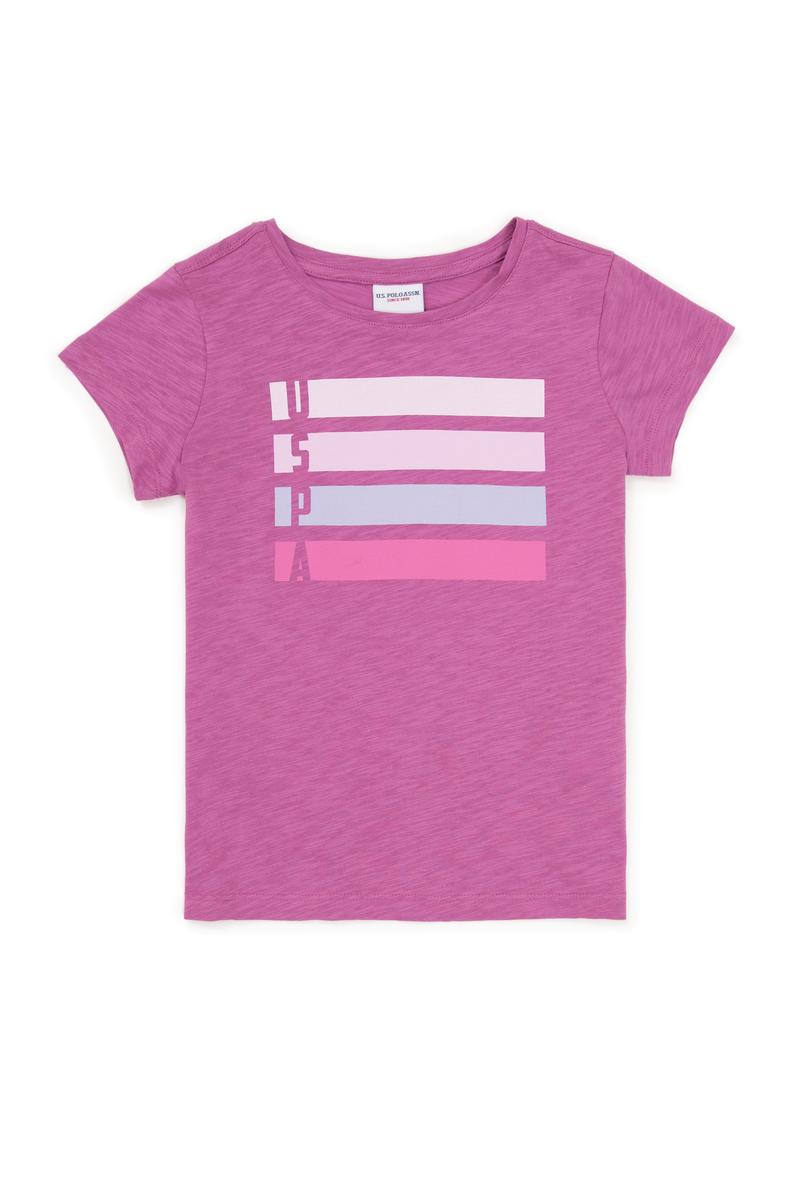 Kız Çocuk Menekşe Tişört Basic