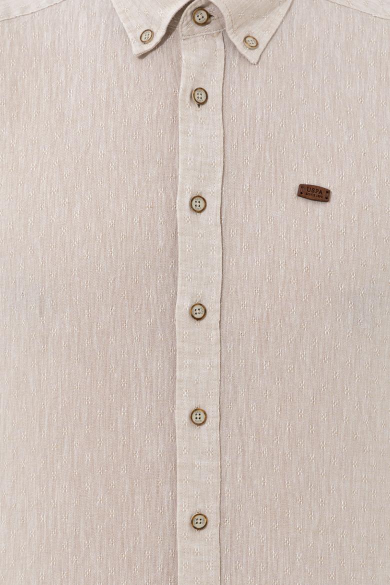 Erkek Haki Uzun Kollu Gömlek - 50246314009