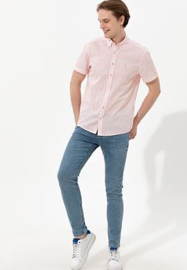 Erkek Pudra Kısa Kollu Gömlek - 50247599023
