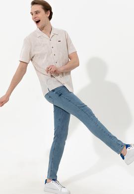 Erkek Haki Kısa Kollu Gömlek - 50246341001